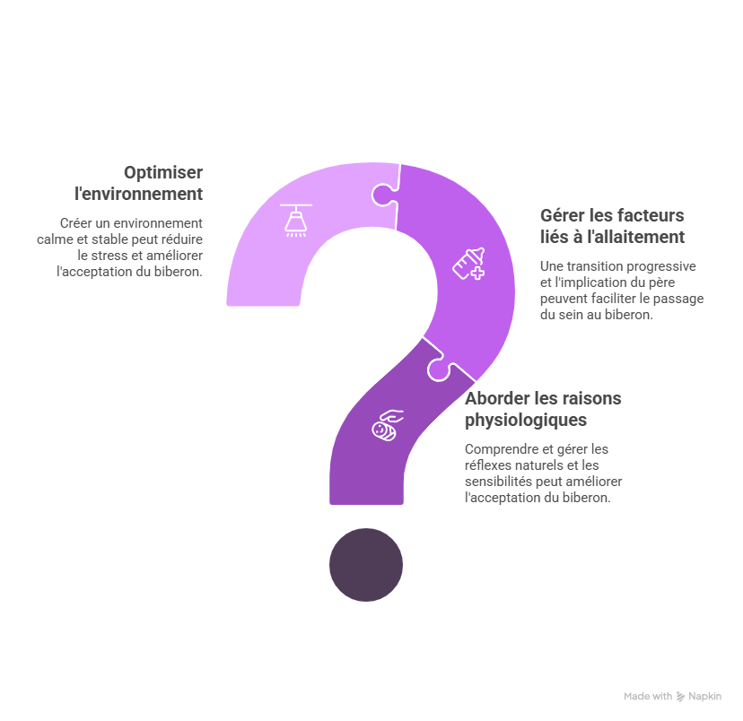 bébé refuse le biberon