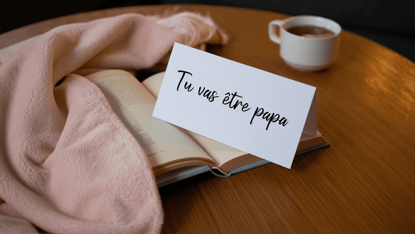 Annoncer grossesse papa Carte ou message écrit