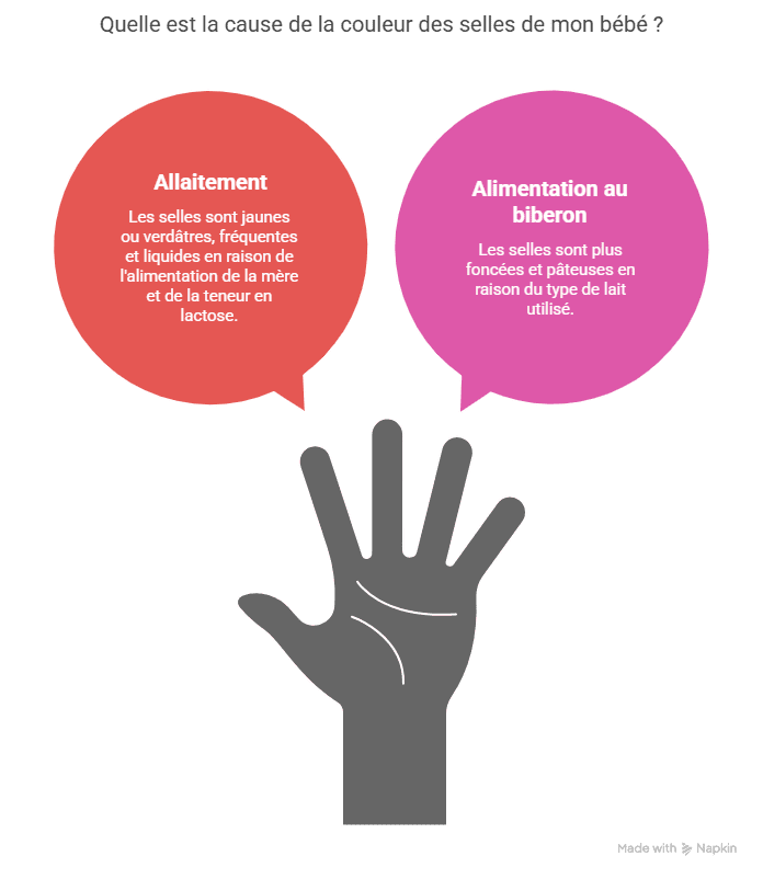 caca vert nourrisson : causes et quand consulter un médecin