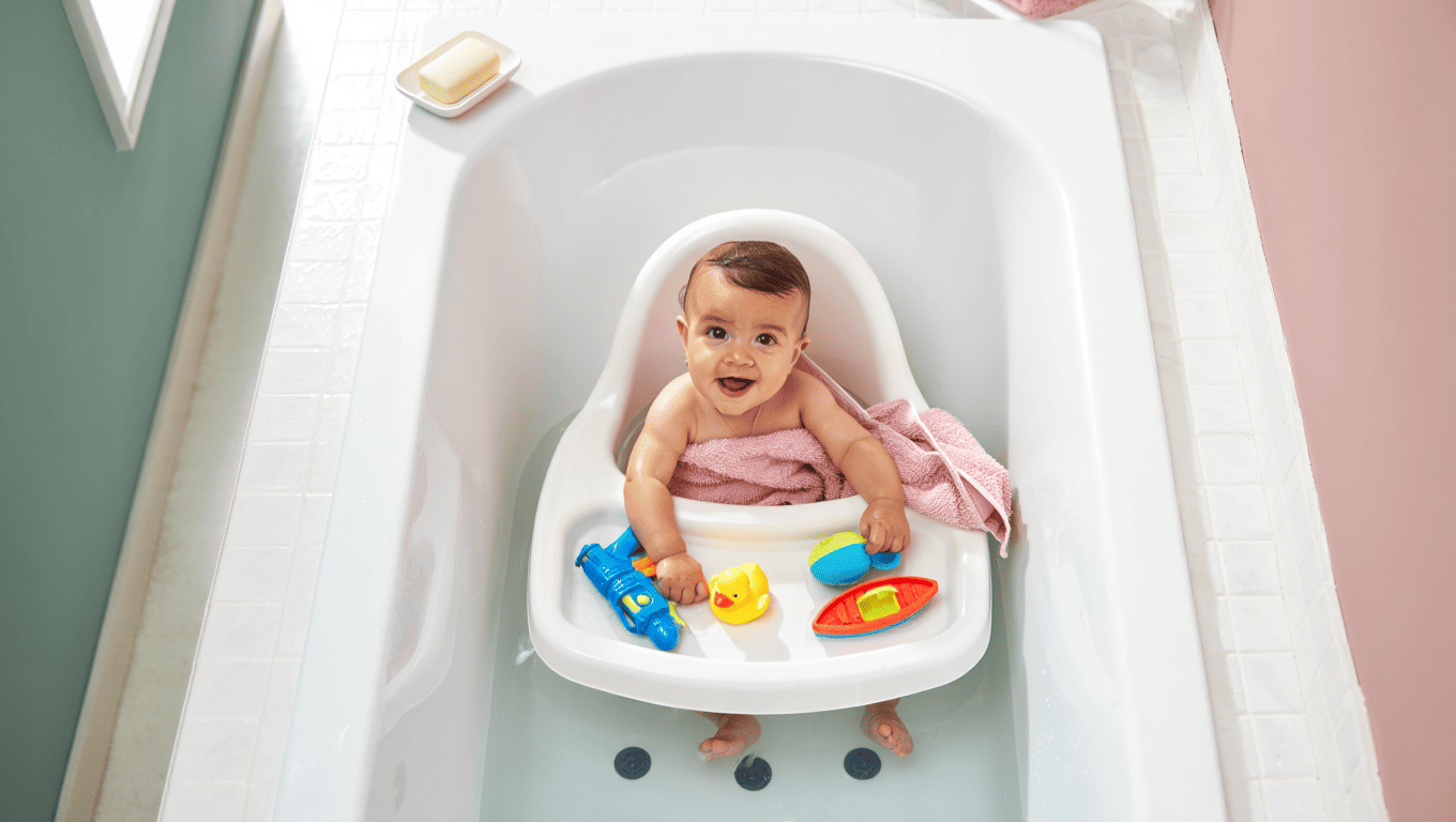 Siège de bain bébé : Utilisation quand bébé tient assis