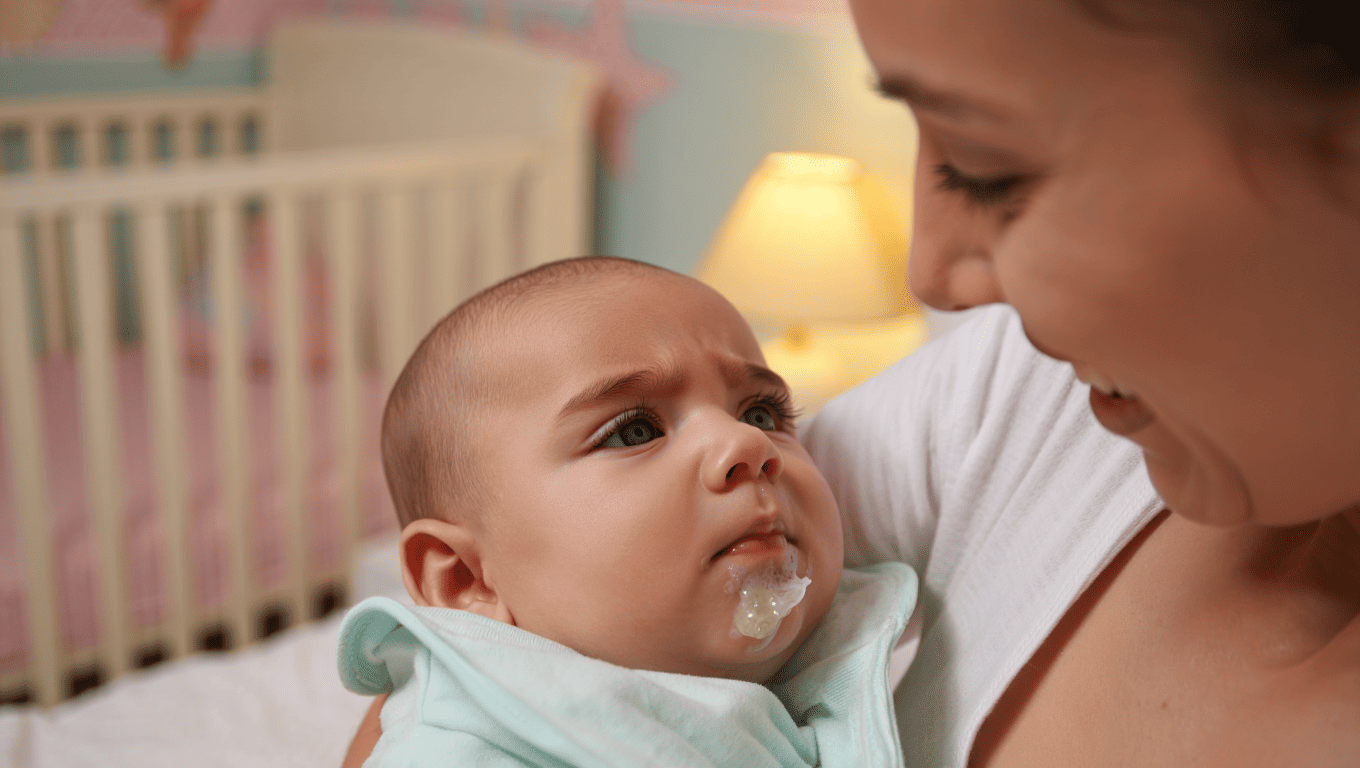 Salive mousseuse nourrisson : causes & signes d'alerte