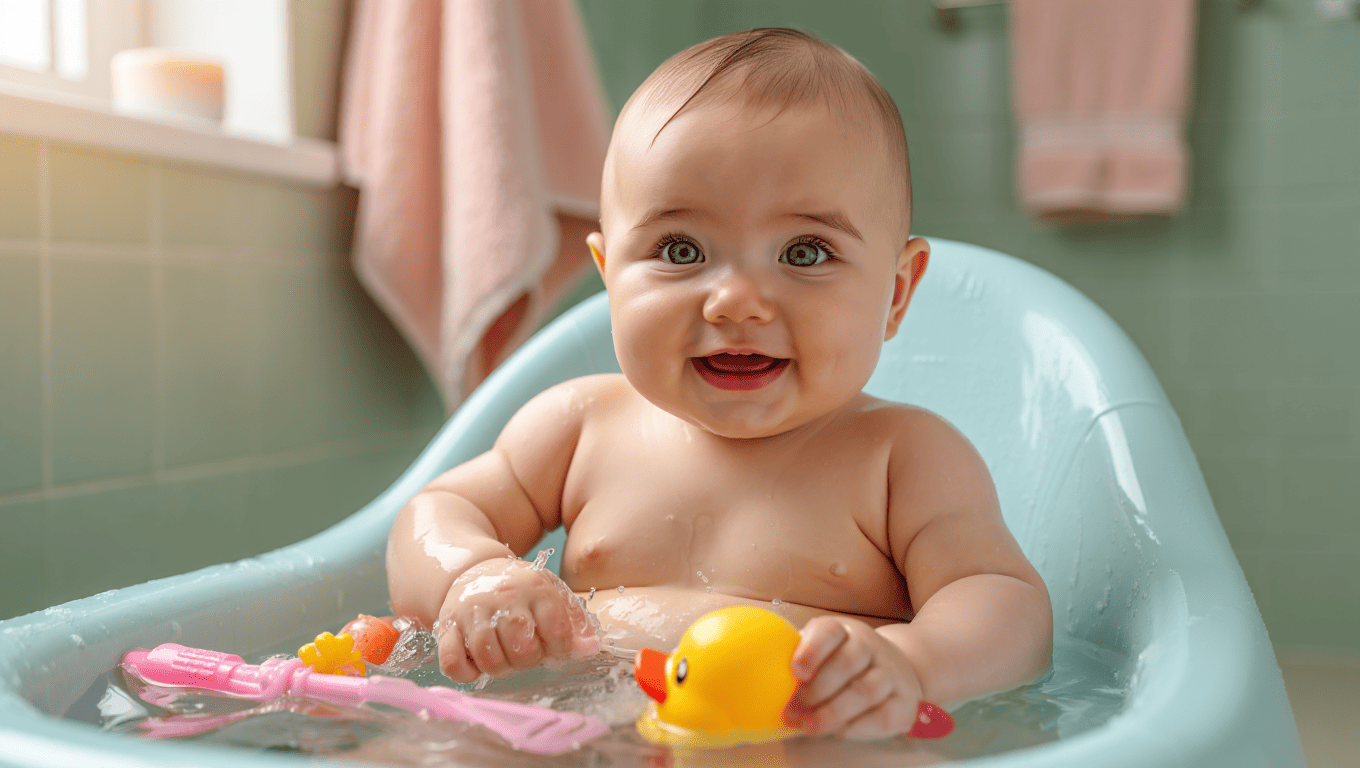 Siège de bain bébé : Utilisation quand bébé tient assis