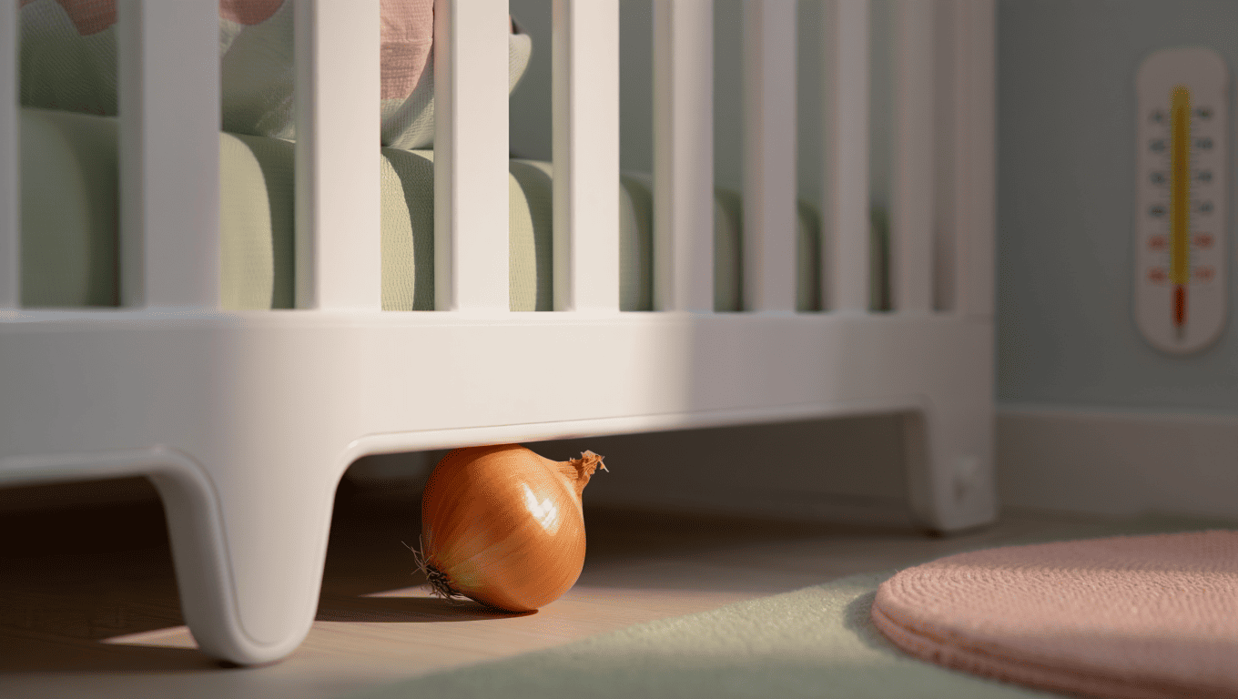 Oignon sous lit bébé sommeil : Sommeil apaisé [2 nuits]