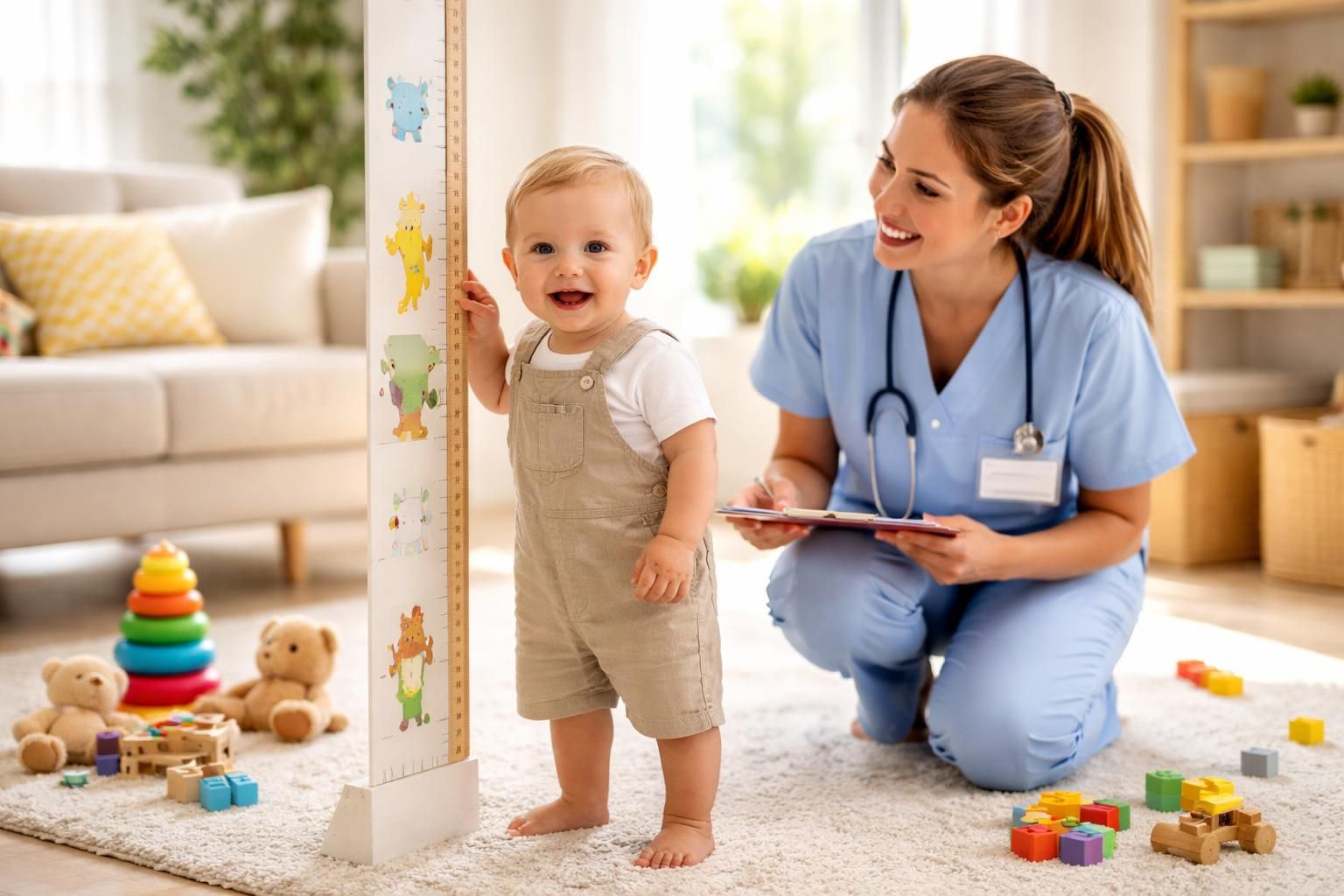 découvrez les tailles moyennes et les repères de croissance d'un enfant de 1 an pour mieux suivre son développement.