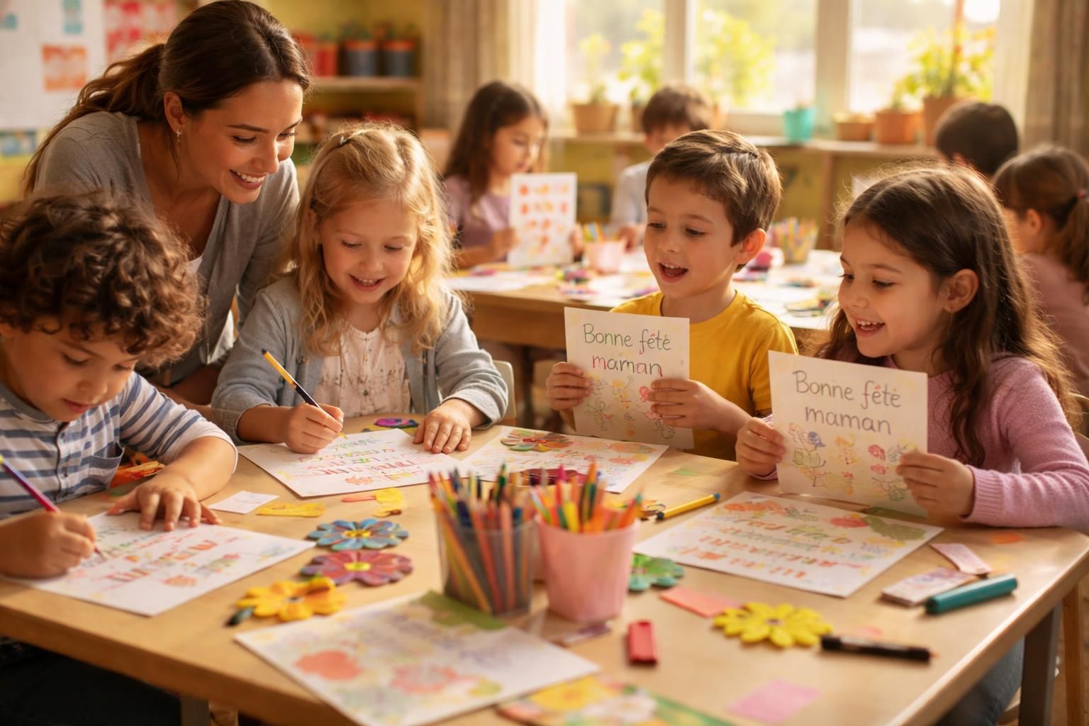 dĂ©couvrez des poĂšmes touchants pour la fĂȘte des mĂšres en maternelle, avec des idĂ©es simples et Ă©mouvantes pour cĂ©lĂ©brer l'amour maternel dĂšs le plus jeune Ăąge.