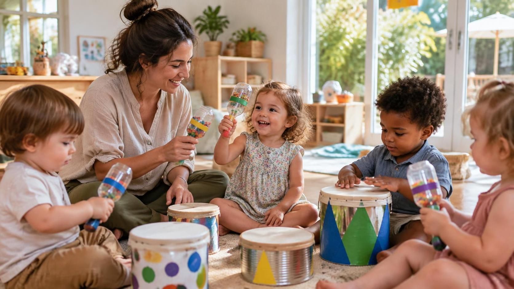 découvrez des activités simples et ludiques pour célébrer la fête de la musique en crèche et éveiller les tout-petits aux sons et aux rythmes.