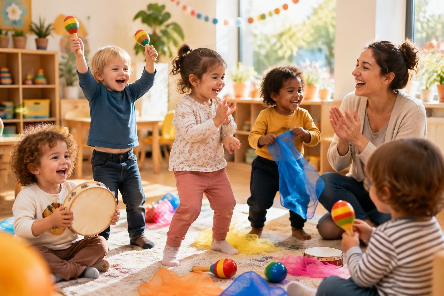 découvrez des activités adaptées aux tout-petits pour célébrer la fête de la musique en crèche : éveil musical, jeux de rythme et instruments faciles à fabriquer.